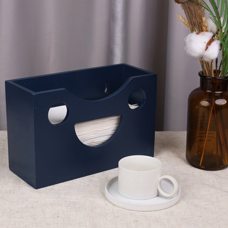 Navy blue kitchen roll holder deals